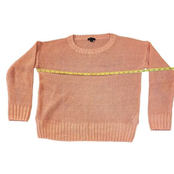J. Crew Womens Sz M Peach Linen Open Knit Cover Up Layer - Picture 5 of 8
